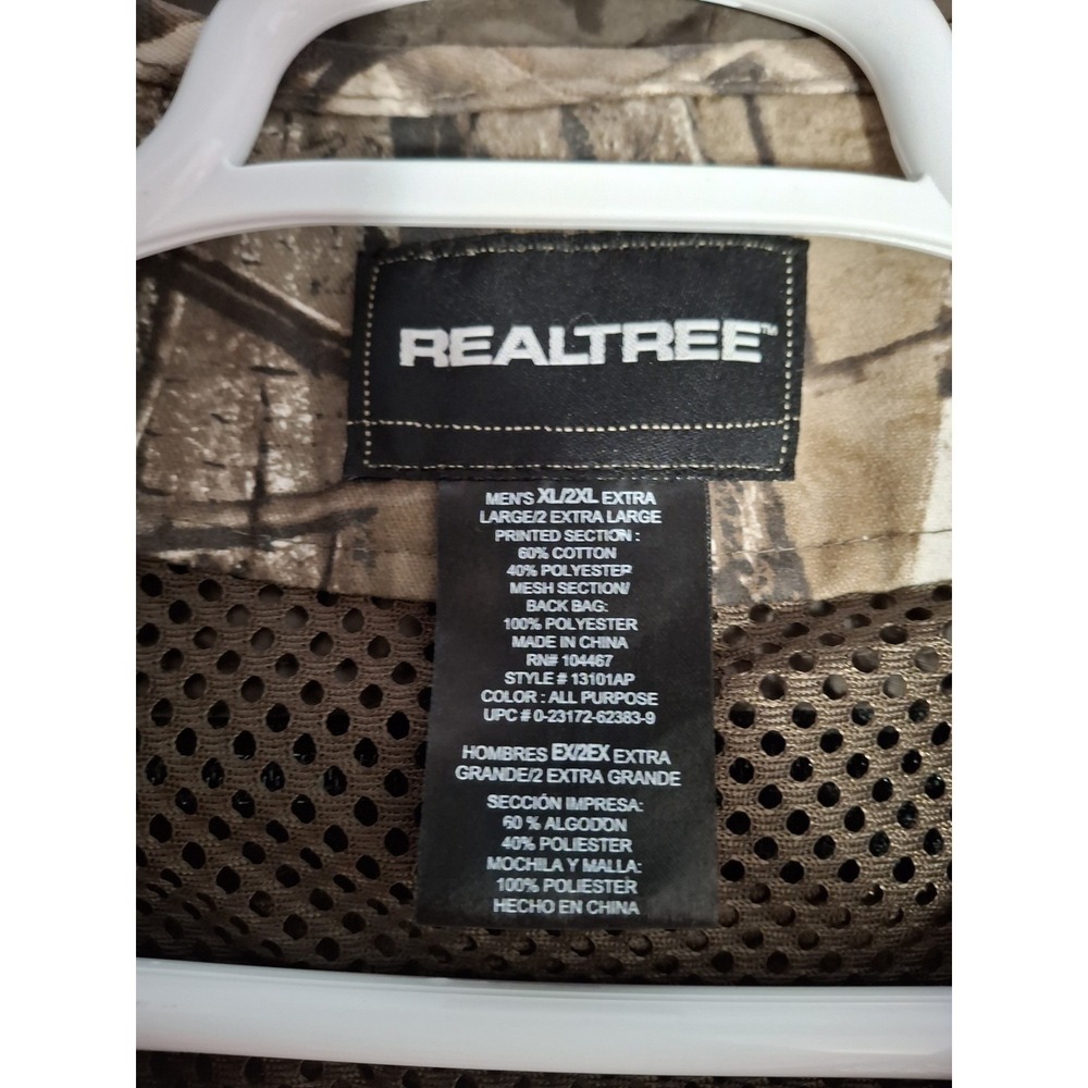 Realtree Men's XL/ 2XL Real Tree Camo Mesh Hunting Vest w/ Utility Pockets - Picture 7 of 14